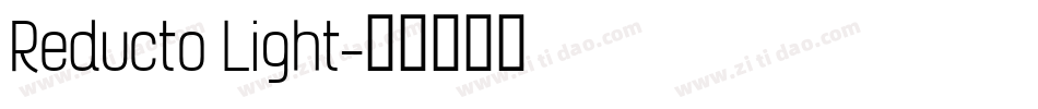 Reducto Light字体转换